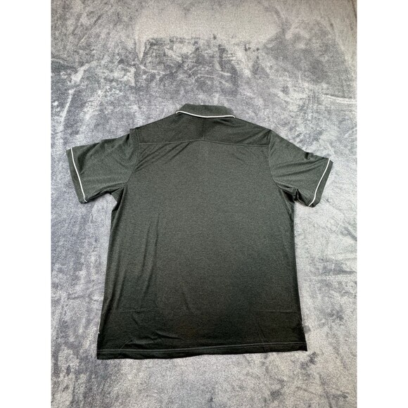 Ashworth Mens Polo Size Large Shirt Green Golf Performance Breathable Quick Dry - Picture 2 of 11